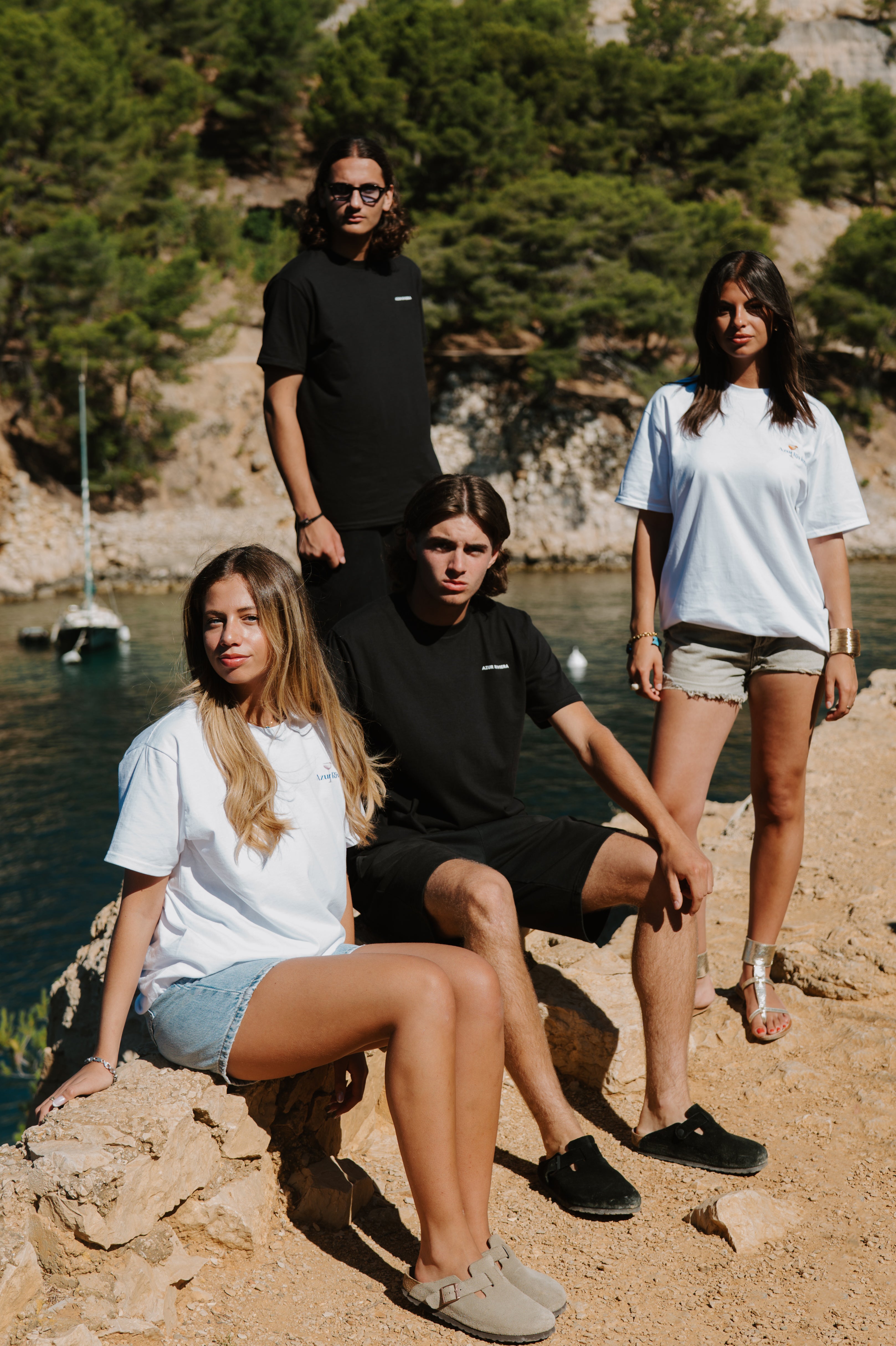 cassis la presqu'ile. T-shirt azur Riviera
